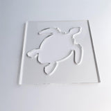 Sea Turtle Router Template, Clear Acrylic Template, Woodworking Router Template Phocaea