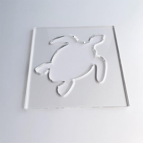 Sea Turtle Router Template, Clear Acrylic Template, Woodworking Router Template Phocaea