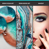 MEYSPRING Mermaid Dust Mica Powder for Epoxy Resin - 50 Grams - Great for Resin Art, Epoxy Resin, and UV Resin - Epoxy Resin Color Pigment MEYSPRING