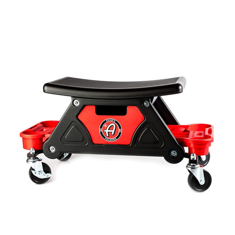 Adam's Polishes Mobile Rolling Utility Creeper Seat for Mechanics & Detailers - With Storage Trays for Tools Adam's Polishes