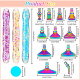 Geyoga 22 Pcs Luminous 5D Diamond Painting Pen Kit DIY Diamond Art Accessories and Tools Diamond Painting Metal Pen Tips Diamond Tool Kit Rhinestone Geyoga