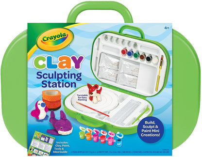 Crayola Clay Sculpting Station, Art Set for Kids, Gift for Ages 6, 7, 8, 9 - WoodArtSupply