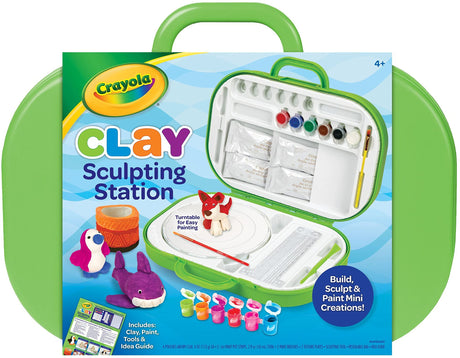 Crayola Clay Sculpting Station, Art Set for Kids, Gift for Ages 6, 7, 8, 9 Crayola