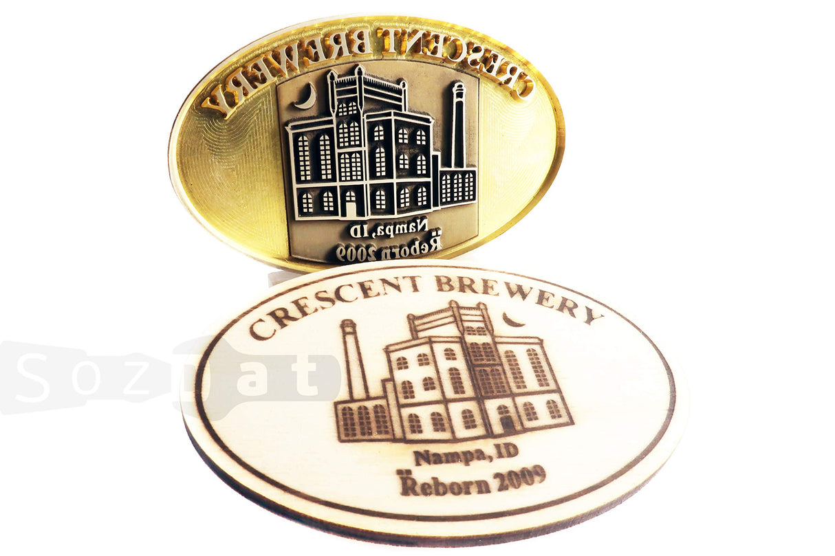 Custom Wood Branding Iron with Personalised Logo - SozDat Premium Quality Stamp SozDat