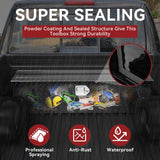 YITAMOTOR 49 Inch Truck Bed Tool Boxes Heavy Duty Aluminum with Sliding Shelf,Diamond Plate ToolBox for Pick Up Truck RV Trailer, Chest Storage YITAMOTOR