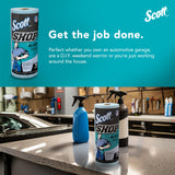 Scott 32896 Shop Towels, Glass, 1-Ply, 8.6-Inch x 11-Inch, Blue, 90 Sheets/Roll, 12 Rolls/Carton SCOTT SHOP ORIGINAL