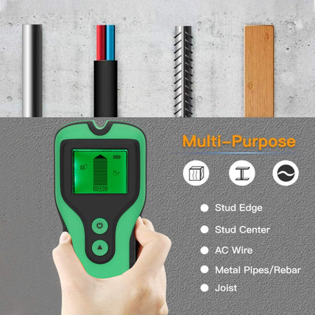3 in 1 Metal Detector Wood Finder Wall Scanner Portable LCD Tester Ac Wires Stud Detection Depth for Compact Design Garden Wall Wall Backyard Metal jerss