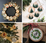 Lemonfilter Natural Wood Slices Craft Wood Kit Wooden Circles Unfinished Log Wooden Rounds for Arts Crafts Wedding Christmas DIY Projects (20-22CM) Lemonfilter