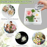 Potchen 3 Pcs Large Silicone Molds for Resin Glossy Deep Square Molds Hexagon Silicone Molds Bookends Resin Mold with 3 Pcs Round Epoxy Resin Molds Potchen