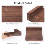 NIUBEST Small Floating Shelf,5x5 Inch Dark Walnut,Set of 3 Small Wall Shelves for Bedroom Living Room Bathroom Kitchen Decor NIUBEST