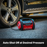 AVID POWER Tire Inflator Portable Air Compressor, 12V DC / 120V AC Car Tire Pump, Air Mattress Pump with Inflation and Deflation Modes, Dual Powerful AVID POWER