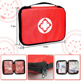 Travel-First Aid-Kit Car-Home 300PCS Survival-Kit Outdoor-Adventure - Small Portable Red Emergency Essential Sets Office Hiking Camping Business 1st Aid