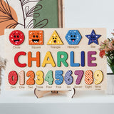 Boy and Girl Personalized Birthday Gift, Custom Handmade Name Puzzle with Animals, Gift for Kids, Christmas Gifts, Unique New Baby Gift Zuzu Puzzle