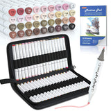Shuttle Art Art Markers Bundle - 30 Colors Alcohol Markers + 36 Colors Skin Tone Markers Shuttle Art