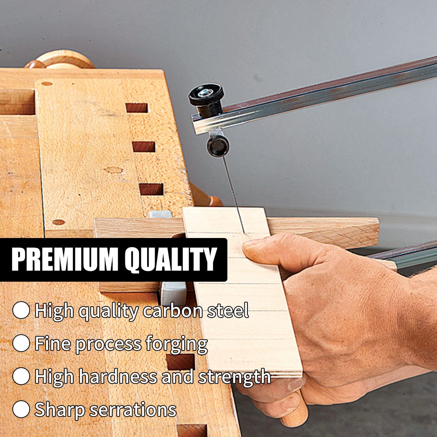 Jewelers Saw Blades Assortment,12 Pcs Scroll Saw Blades, with Spiral Teeth for Wood Metal Plastic Cutting Sawing Carve (#2) - WoodArtSupply