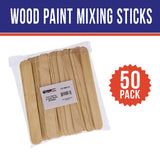 TCP Global Wood Paint Mixing Sticks - 50 Pack - Automotive, Crafts, Airbrush, Art TCP Global