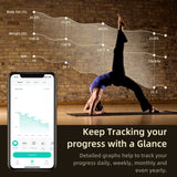 Scale for Body Weight, RunSTAR 8 Electrodes High Accurate Rechargeable Composition Analyzer with BMR Index Body Fat Digital Scale Composition Muscle runstar