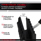 ABN Drywall Lift 2 Pack - One Handed Panel Carrier Plywood Lifting Tool, 350 Pound (175lb Each) Heavy Duty Board Lifter ABN