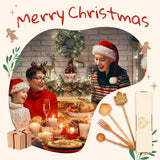 JABIHOME 4 Wooden Spoons and Forks Set, Hostess Gifts for Women, Mens Easter Gifts, Cooking Gifts for Women, Easter Gifts for Mom, Engagement Gifts Jabihome