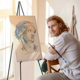 Easel Stand for Display, Aredy 63" Portable Painting Easel, Lightweight Metal Easels for Painting Canvas, Wedding Sign (2 Pack) Aredy