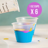 TCP GLOBAL Premium Paint Mixing Essentials Kit. Comes with 12 Mixing Cups, 6 Lids, 12 Wooden 12" Mixing Sticks, 12 Wooden Mini Mixing Paddles, 12 HQ Custom Shop