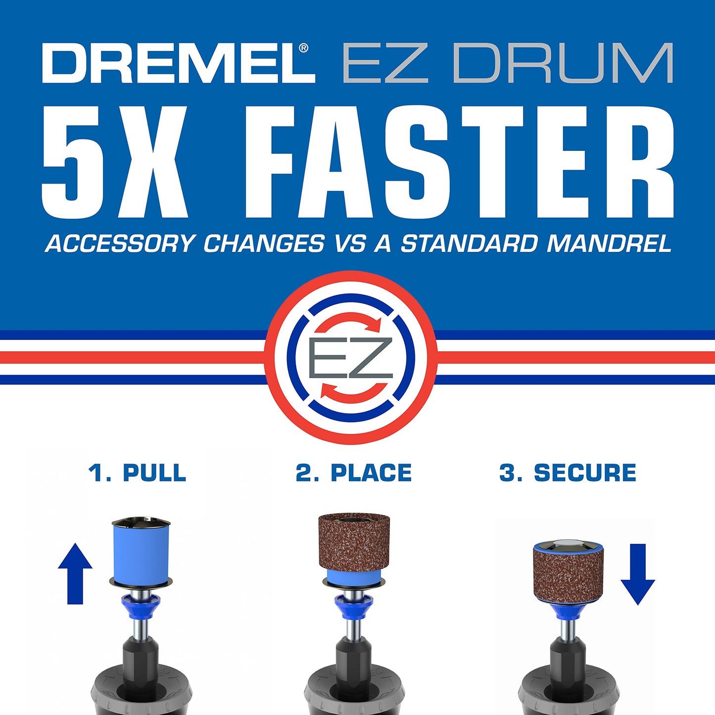 Dremel EZ407SA EZ Drum Sanding Band and Mandrel - WoodArtSupply