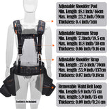 Tool belt suspenders, Tool bag suspenders, Bag suspenders, Nail bag suspenders, Tool bag suspenders carpenter, Construction suspenders for men, Tool WELKINLAND