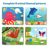 Skillmatics Dot It & Fun with Foam Animals Theme Bundle, Art & Craft Kits, DIY Activities for Kids Skillmatics