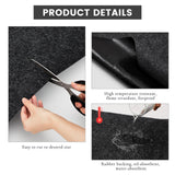 Datanly 1 Piece Oil Spill Mat, 60 x 36 Inch Garage Floor Mat Under Car Driveway Mats Oil Leaks Absorbent Oil Pad, Reusable, Washable, Durable, Datanly