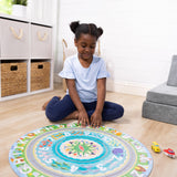 Melissa & Doug Round The Shore Tracks Cardboard Jigsaw Floor Puzzle and Wind-Up Vehicles – 48 Pieces, for Boys and Girls 3+ - FSC-Certified Materials Melissa & Doug