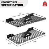 Ultrawall Wall Mounted Shelf for Garage, 2 Pack 23.5inch x 12inch Metal Shelf Rack, Heavy-Duty Wall Shelves Suitable for Shop, Shed, Garage Storage Ultrawall