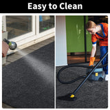 HOMBYS Extra Large Garage Floor Mats for Under Car, Dark Grey Garage Flooring Rug, Motorcycle Oil Spill Mat, Absorbent Oil Garage Parking Mat HOMBYS