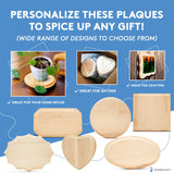 Wooden Hearts 7 inch Pack of 2 Wood Hearts Valentine's Crafts Mother's Day Craft Wooden Craft Hearts Wedding Hearts by Woodpeckers Woodpeckers