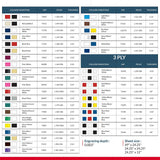 Trotec TroLase | 12"x20"x1/16", 4 Pcs | Gloss Black/White | 2 Ply | Modified Acrylic | Laser Engraving Double Color Plastic Sheet | Engraving Blanks TROTEC