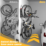 TORACK BIKEPAL No Lifting Swivel Bike Racks, Space Saving Wall Mounted Bike Holder for Garage, Vertical Bike Wall Hangers for Home Bike Storage TORACK