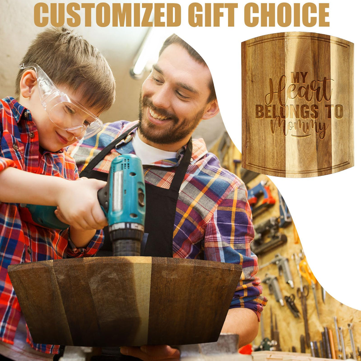 Patelai 12 Pack Large Cutting Boards Bulk Wooden Cutting Board Kitchen Chopping Boards for Crafts DIY Wedding Housewarming Gift (12 x 9 Inch,Acacia) Patelai