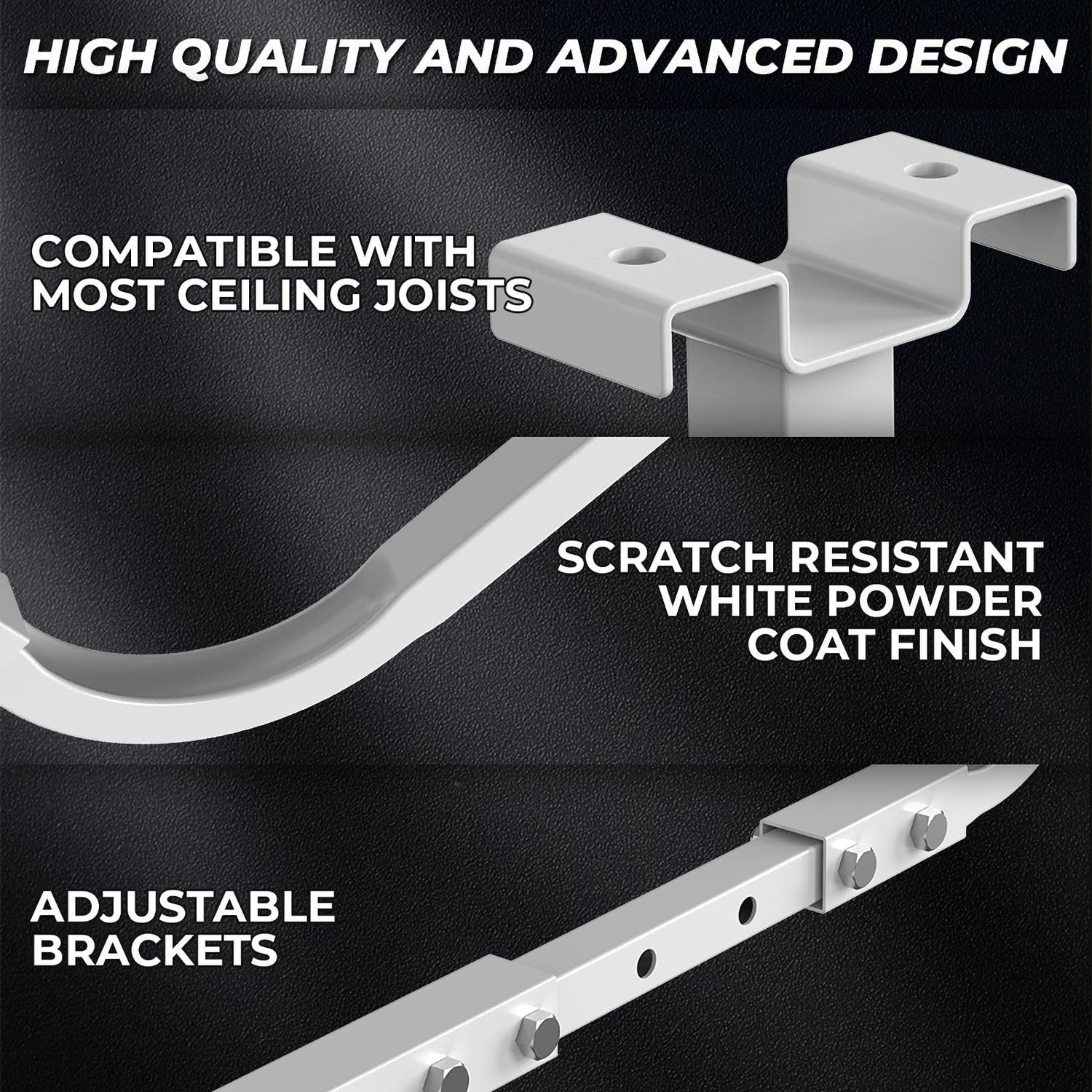 ruiru bro Garage Ceiling Storage Racks,Adjustable Overhead Garage Storage Rack,Retractable Garage Ceiling Storage,Ceiling Mounted Heavy-duty Garage ruiru bro