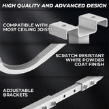 ruiru bro Garage Ceiling Storage Racks,Adjustable Overhead Garage Storage Rack,Retractable Garage Ceiling Storage,Ceiling Mounted Heavy-duty Garage ruiru bro