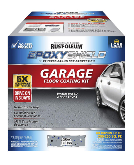 Rust-Oleum 251965 EPOXYSHIELD Garage Floor Coating, 1 Car Kit, Gray Rust-Oleum