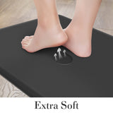 HappyTrends 2 PCS Kitchen Mat Cushioned Anti-Fatigue Floor Mat, Heavy Duty Ergonomic Comfort Foam Standing Mat, Waterproof Non-Slip Kitchen Rugs for HappyTrends