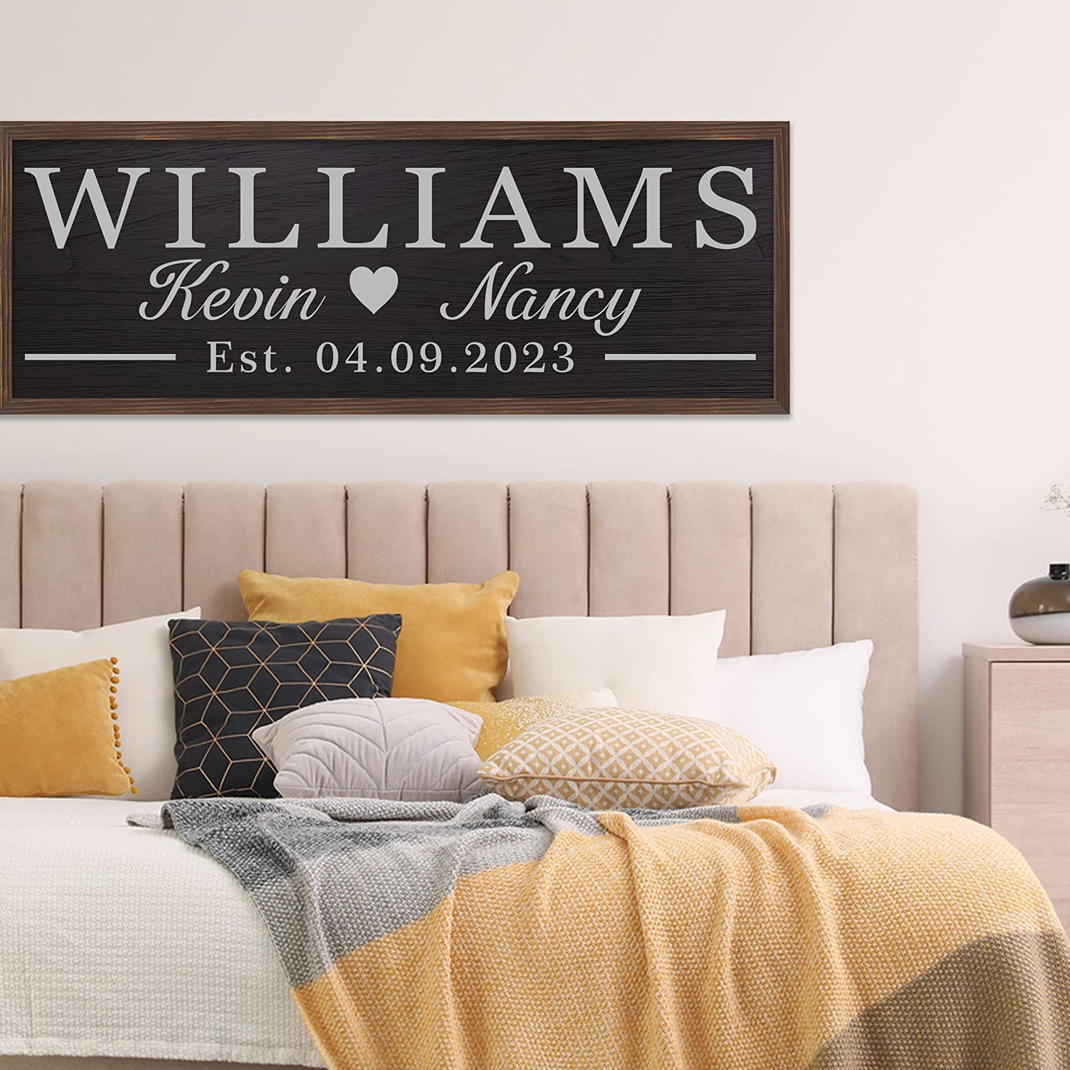 Last Name Signs for Home Personalized Bridal Shower Gift Personalized Wedding Gift Personalized Engagement Gifts Wood Wedding Sign Personalized YCHARTSIGN