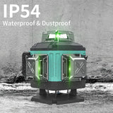 16 Lines Laser Level Self Leveling, 4x360° 4D Green Cross Line Lazer Level Tool with 2 Rechargable Batteries,Two 360° Vertical and Two 360° Catlyn