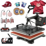 VEVOR 8 in 1 Heat Press Machine 12x15 inch Combo, Swing Away Tshirt Press Machine Digital Control, Multifunctional Heat Transfer Machine Sublimation VEVOR