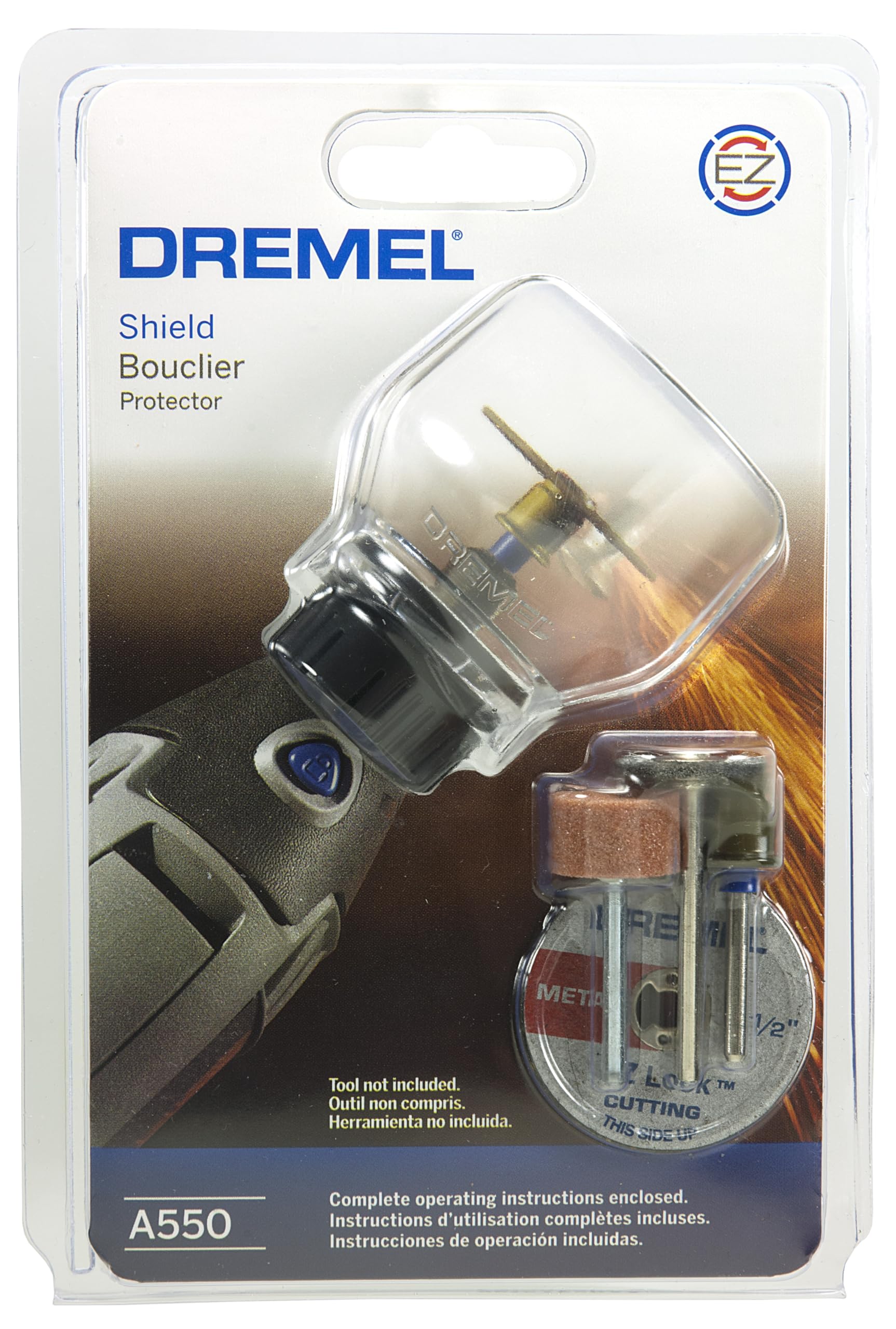 Dremel A550 Rotary Tool Shield Attachment Kit with 4 Accessories - WoodArtSupply