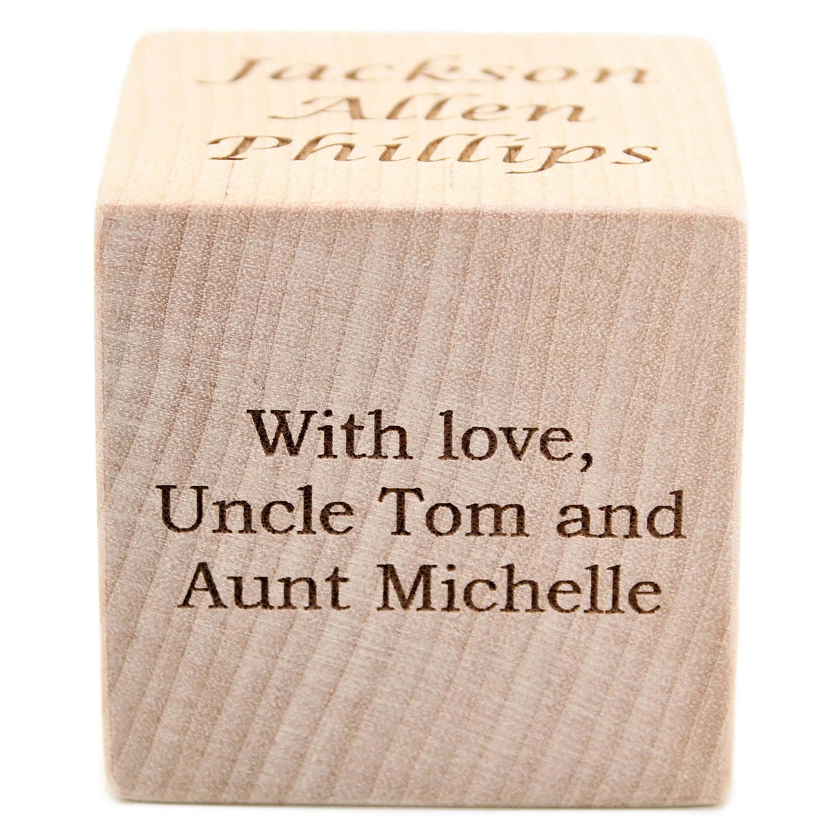 Personalized Wood Baby Birth Block, Choose from 3 Sizes, New Baby Gifts, Baby Boy, Baby Girl, Newborn Gifts (2") Palmetto Wood Shop