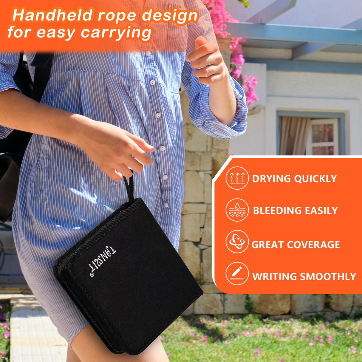 48 Colors Acrylic Paint Pens, Dual Tip Acrylic Paint Markers with Brush Tip and Fine Tip, Acrylic Pens for Rock Painting, Wood, Canvas, Stone, Glass, TANMIT