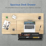 FLEXISPOT Comhar Adjustable Drafting Table, Electric Standing Desk with Storage Drawers for Writing Drawing Crafting Working, 47.2" W x 23.6" D Angle FLEXISPOT