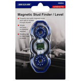 Vaughan Magnetic Stud Finder Leveler, Locate Screws, Nails, Metal Studs with Magnet, Level Tool, Drywall, Plaster, Blue - 050044 Small Vaughan