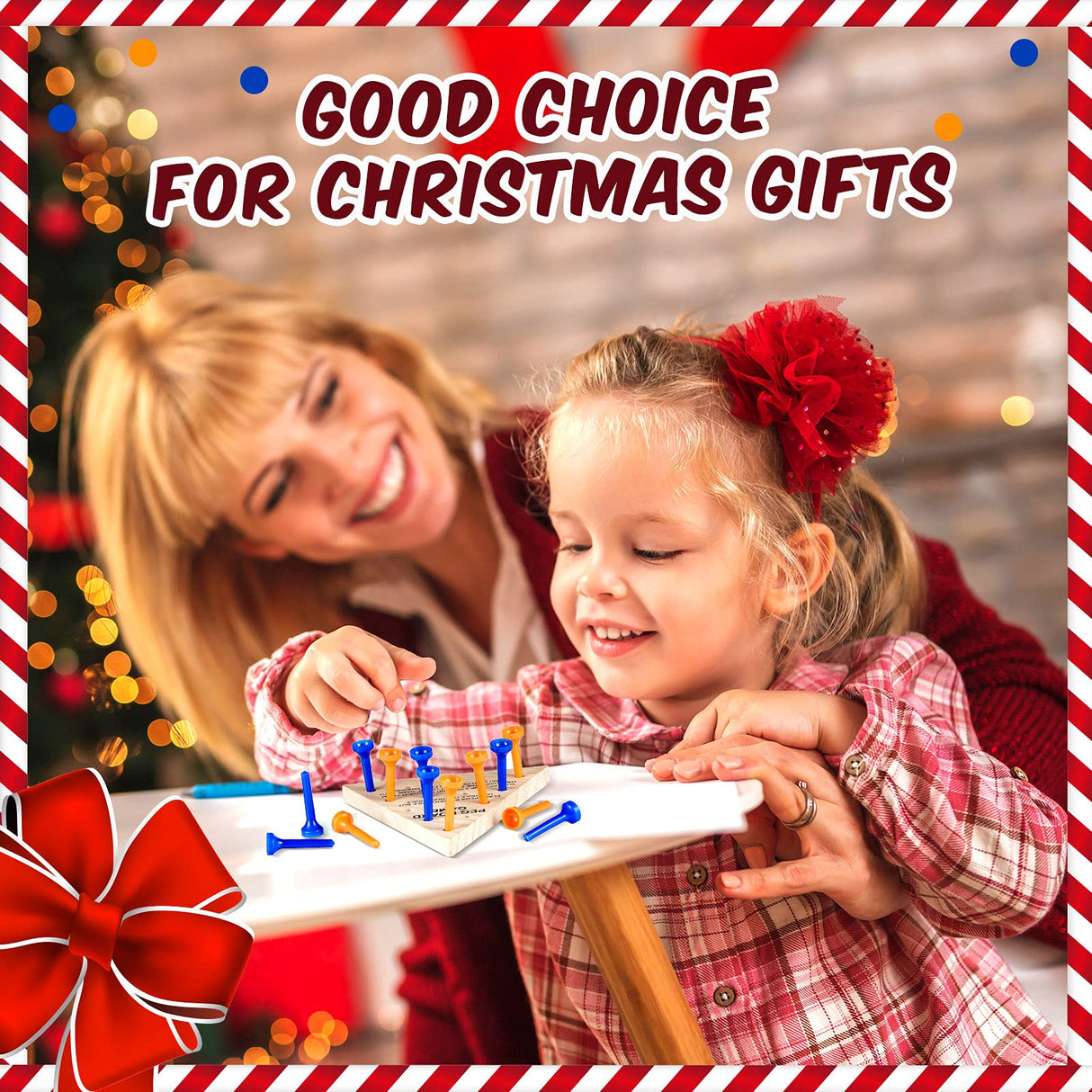 3 Packs Wooden Triangle Peg Games Triangle Wooden Board Game Family Board Game Wooden Strategy Toy Travel Games Teens and Adults Fun Learning Puzzles Zhanmai