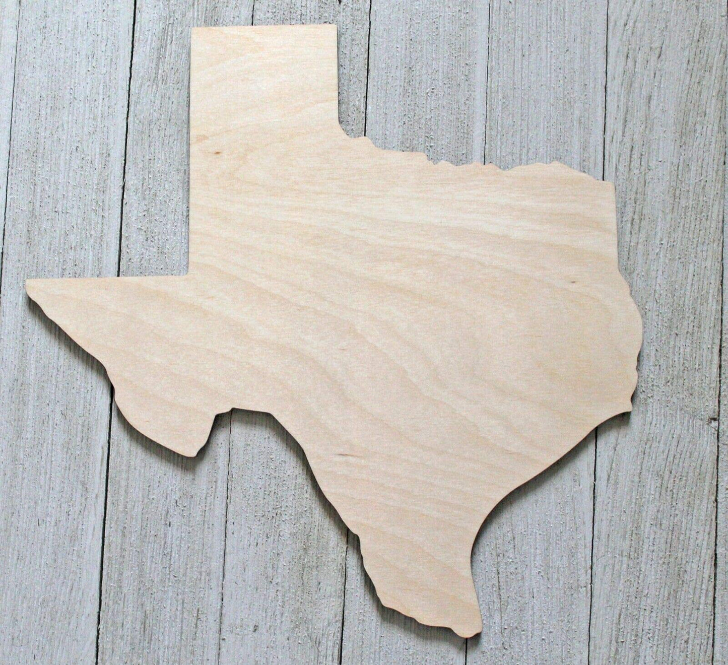 18" State of Texas Unfinished Wood Cutout Cut Out Shapes Ready to Paint Stain Crafts